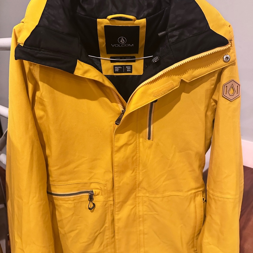 Volcom True to This Yellow Ski Jacket Size XS